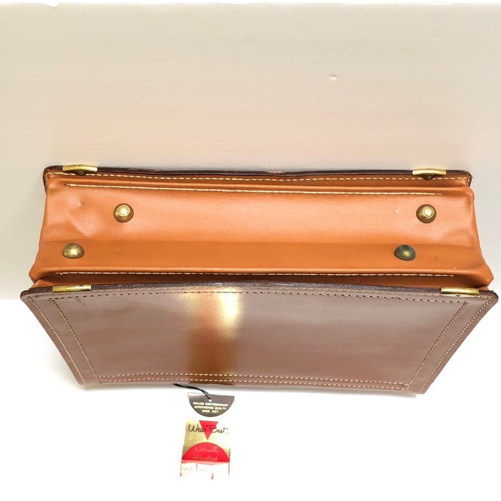 Vintage Leather Briefcase Doctor Bag New w Defects - Picture 4 of 14